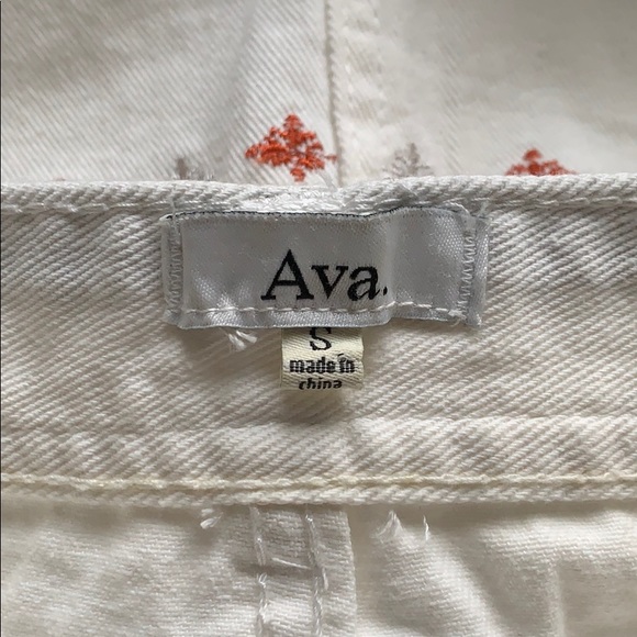 White Denim Skirt - Picture 5 of 5